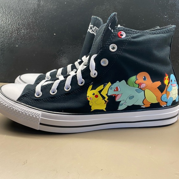 New with Box Unisex Converse Chuck Taylor All Star Hi x Pokemon First Partners - Picture 2 of 10